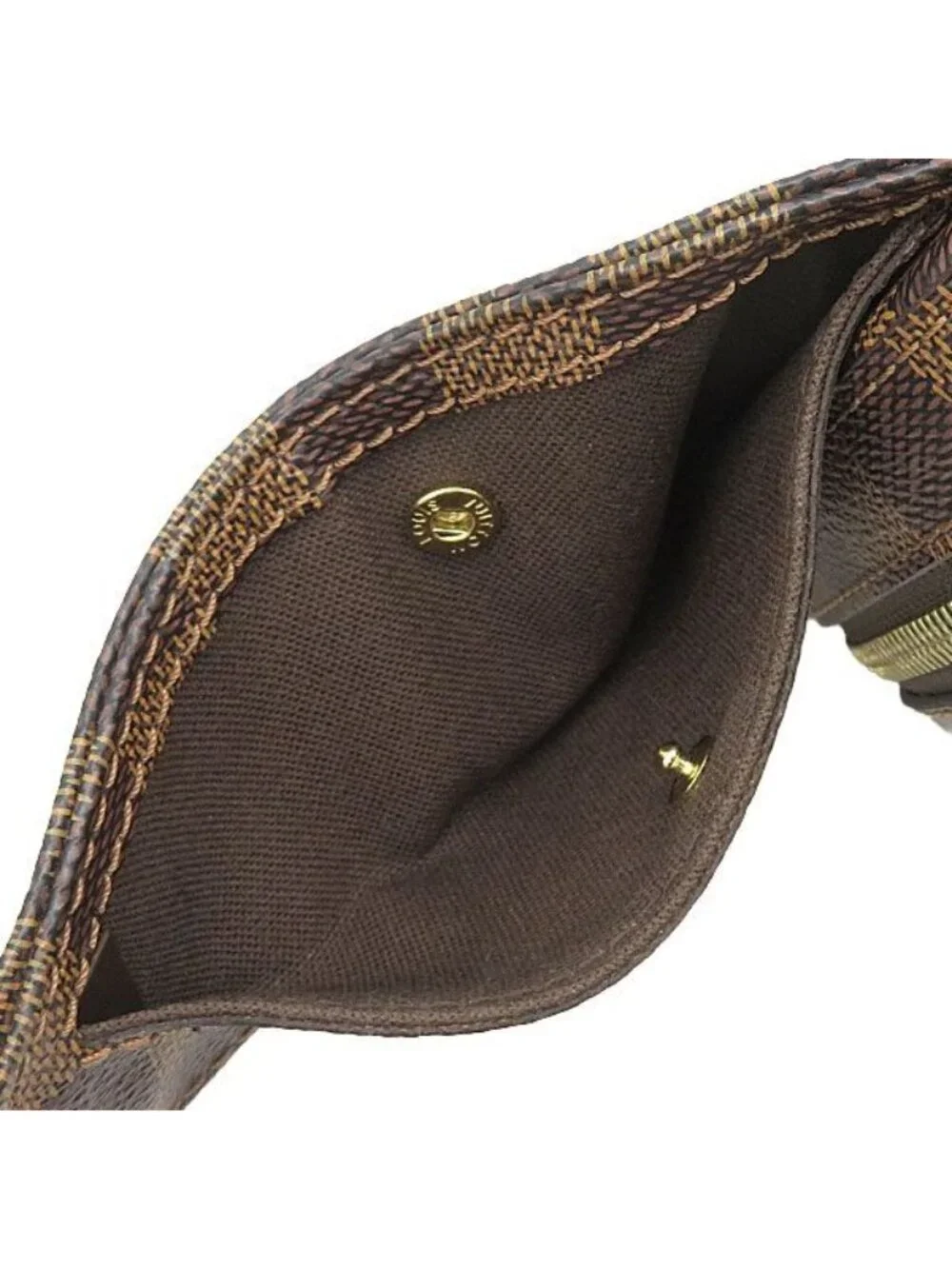 Louis Vuitton Belt Bag Damier Geronimos Canvas Ebene Gold